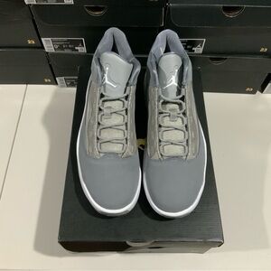 Air Jordan Max Aura 2 CK6636-012 Sneakers Men's US 13 Gray White Mid Top PAW272